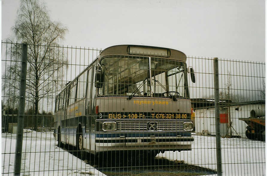 (082'003) - Mysterytours, Interlaken - Nr. 8 - Setra (ex AFA Adelboden Nr. 8; ex TPYG Yverdon Nr. 2) am 24. Dezember 2005 in Interlaken, Sendlistrasse