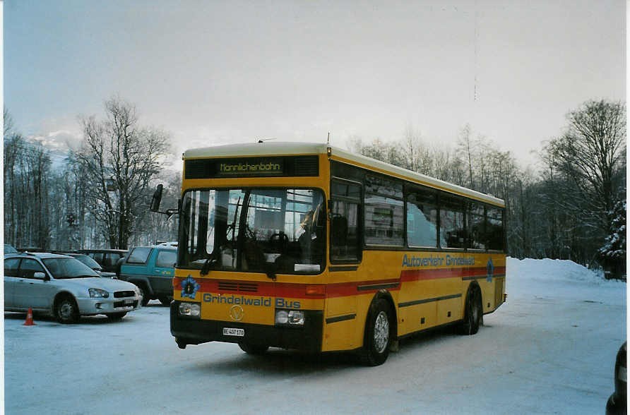 (082'009) - AVG Grindelwald - Nr. 13/BE 407'170 - Vetter am 24. Dezember 2005 in Grindelwald, Mnnlichenbahn