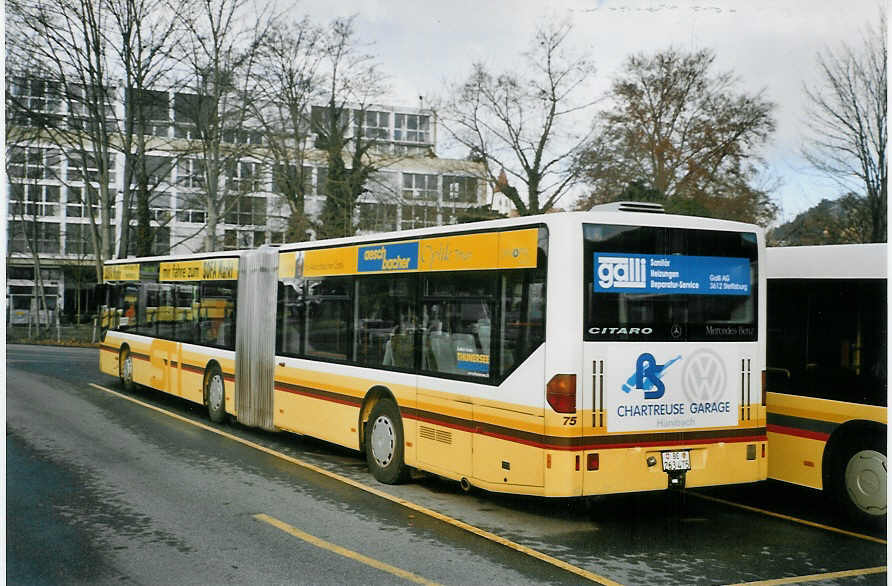 (082'431) - STI Thun - Nr. 75/BE 263'475 - Mercedes am 3. Januar 2006 bei der SChifflndte Thun