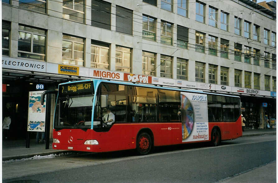 (082'511) - VB Biel - Nr. 126/BE 560'126 - Mercedes am 6. Januar 2006 in Biel, Guisanplatz