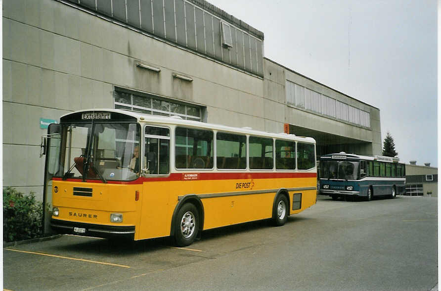 (085'315) - Allemann, Birsfelden - BE 1817 U - Saurer/Tscher (ex Semadeni, Poschiavo; ex Kasper, Poschiavo; ex PostAuto Graubnden; ex P 24'285) am 20. Mai 2006 in Bellach, Hess