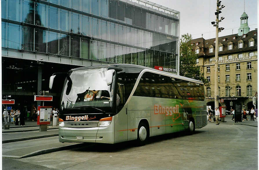 (086'234) - Binggeli, Erlach - Nr. 5/BE 379'902 - Setra am 16. Juni 2006 beim Bahnhof Bern