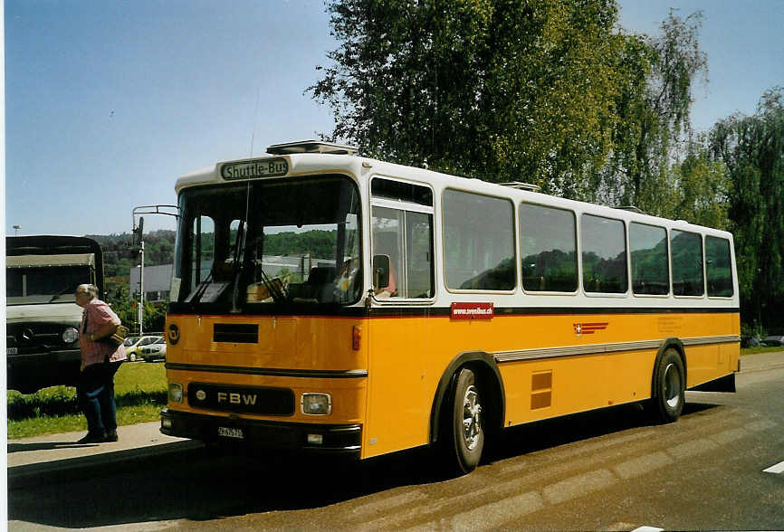 (086'407) - Tiemann, Oetwil - Nr. 10/ZH 675'710 - FBW/Hess (ex AAGU Altdorf Nr. 10) am 18. Juni 2006 in Hinwil, AMP