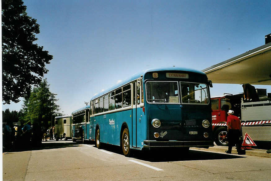 (086'634) - ZVB Zug - Nr. 113/ZG 49'113 - Saurer/Saurer (ex Nr. 13) am 18. Juni 2006 in Hinwil, AMP