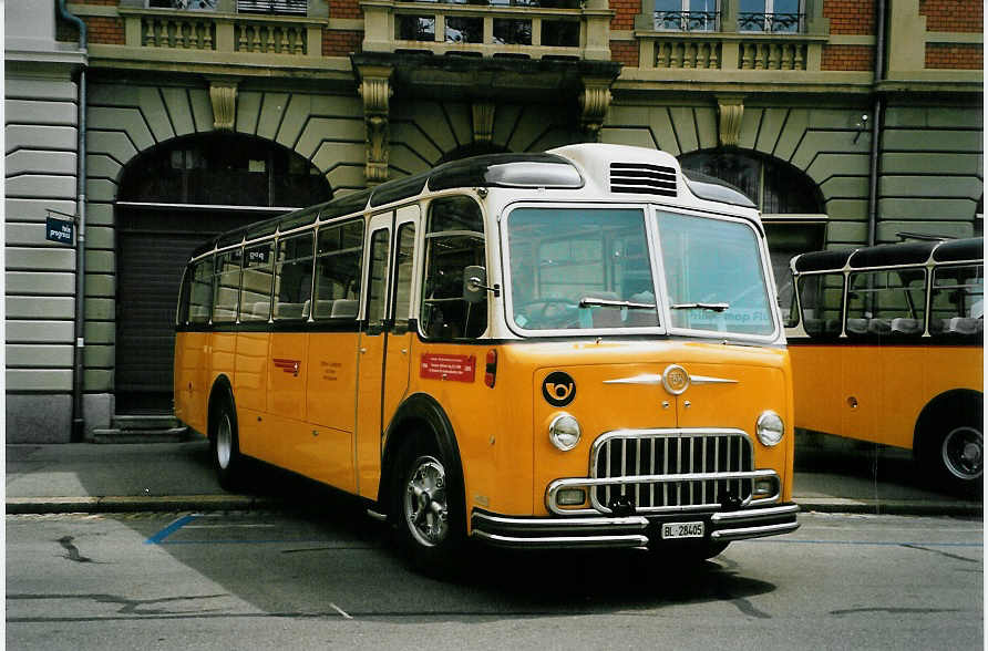 (086'936) - Lambach, Rieden - BL 28'405 - FBW/FHS (ex Hotz, Rickenbach bei Wil/TG; ex P 24'079; ex P 21'579) am 25. Juni 2006 in Bern, Museum fr Kommunikation