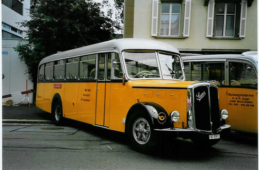 (087'016) - Stutz, Oberlunkhofen - AG 8341 - Saurer/Tscher (ex Dubs, Stallikon) am 25. Juni 2006 in Bern, Museum fr Kommunikation