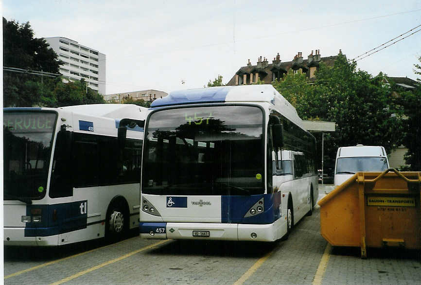 (087'723) - TL Lausanne - Nr. 457/VD 1661 - Van Hool am 26. Juli 2006 in Lausanne, Dpt Borde