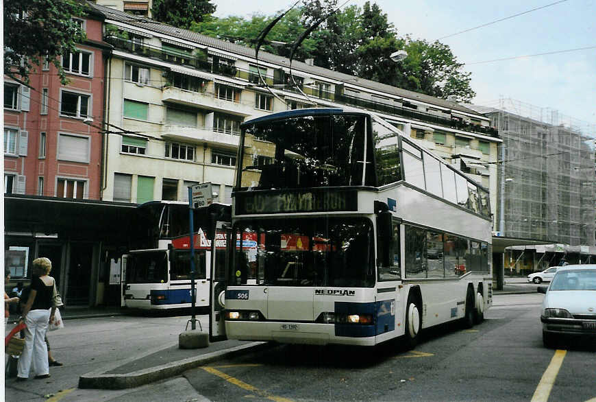 (087'811) - TL Lausanne - Nr. 506/VD 1392 - Neoplan am 26. Juli 2006 in Lausanne, Tunnel