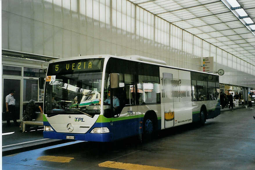 (088'536) - TPL Lugano - Nr. 14/TI 309'039 - Mercedes am 2. August 2006 in Lugano, Centro