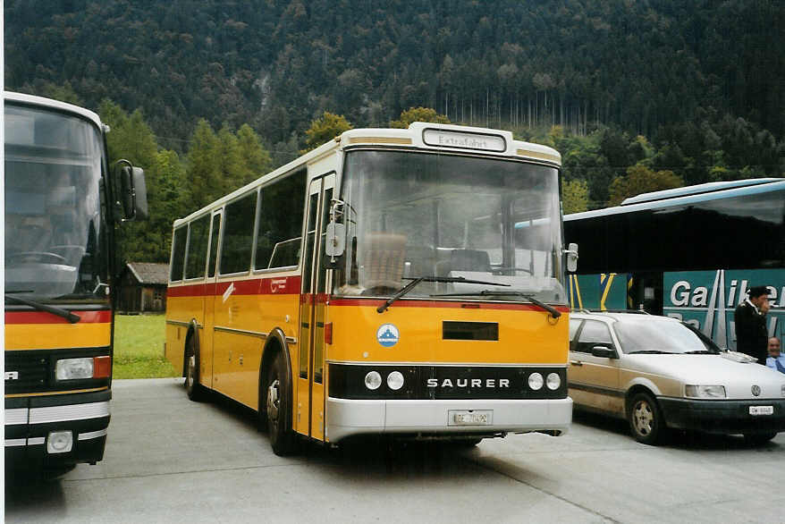 (089'524) - Leuenberger, Kirchberg - BE 70'492 - Saurer/Lauber (ex Niederer, Filzbach Nr. 11) am 3. September 2006 in Interlaken, Flugplatz