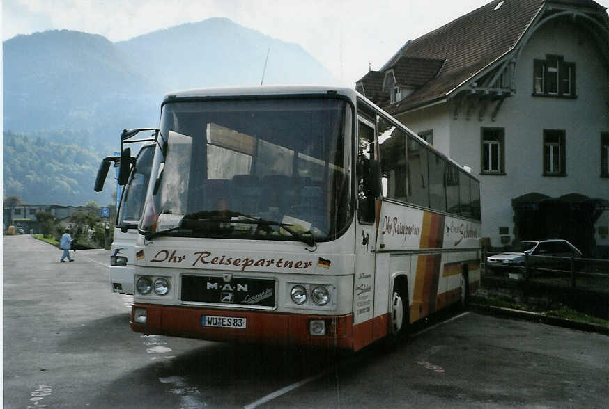 (089'802) - Aus Deutschland: Schubert, Nerchau - W-ES 83 - MAN am 24. September 2006 beim Bahnhof Interlaken West