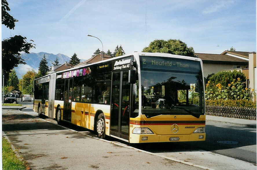 (089'828) - STI Thun - Nr. 86/BE 543'386 - Mercedes am 2. Oktober 2006 in Thun, Progymatte