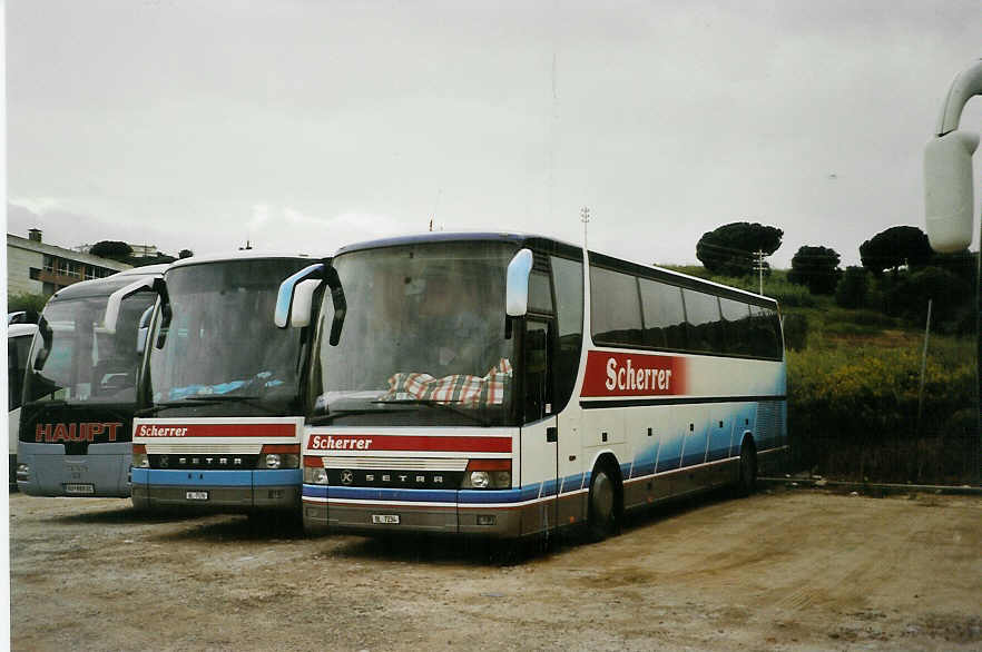 (089'907) - Aus der Schweiz: Scherrer, Zwingen - BL 7234 - Setra am 5. Oktober 2006 in Calella, Parkplatz