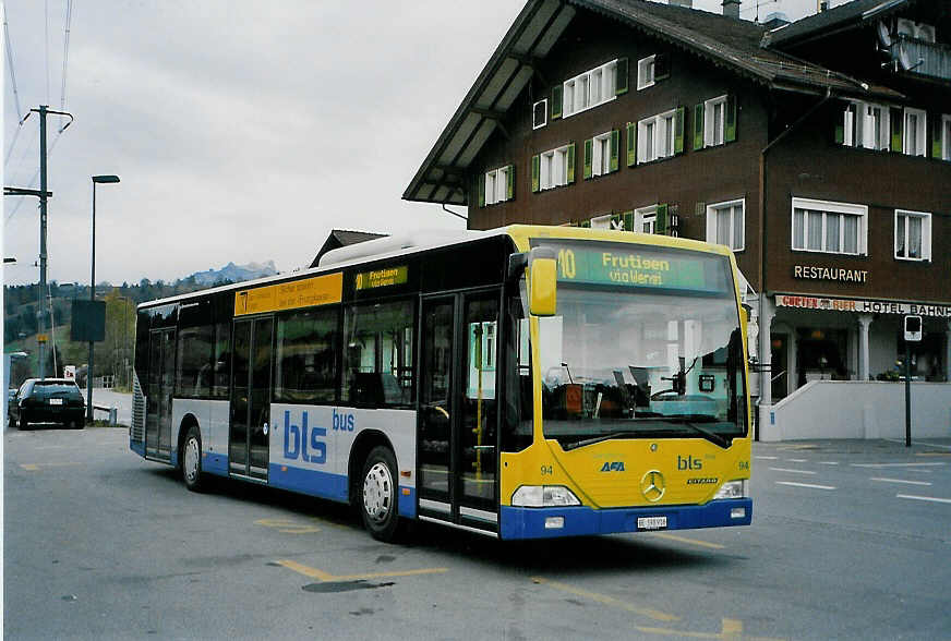 (090'729) - AFA Adelboden - Nr. 94/BE 398'916 - Mercedes am 13. November 2006 beim Bahnhof Reichenbach