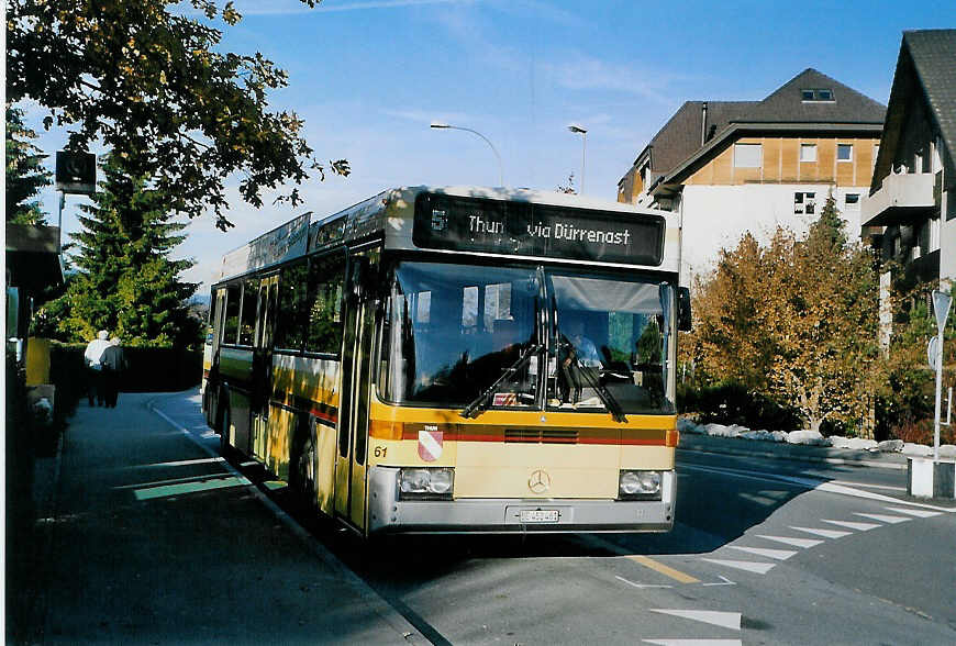 (090'805) - STI Thun - Nr. 61/BE 452'461 - Mercedes/R&J am 19. November 2006 in Thun, Schorenfriedhof