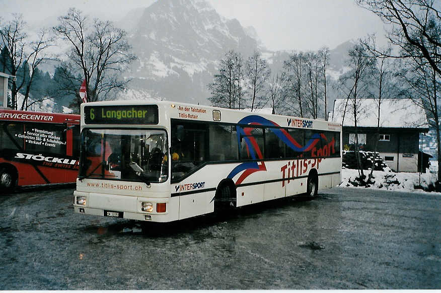 (091'206) - EAB Engelberg - OW 10'195 - MAN am 1. Januar 2007 in Engelberg, Talstation Titlisbahnen