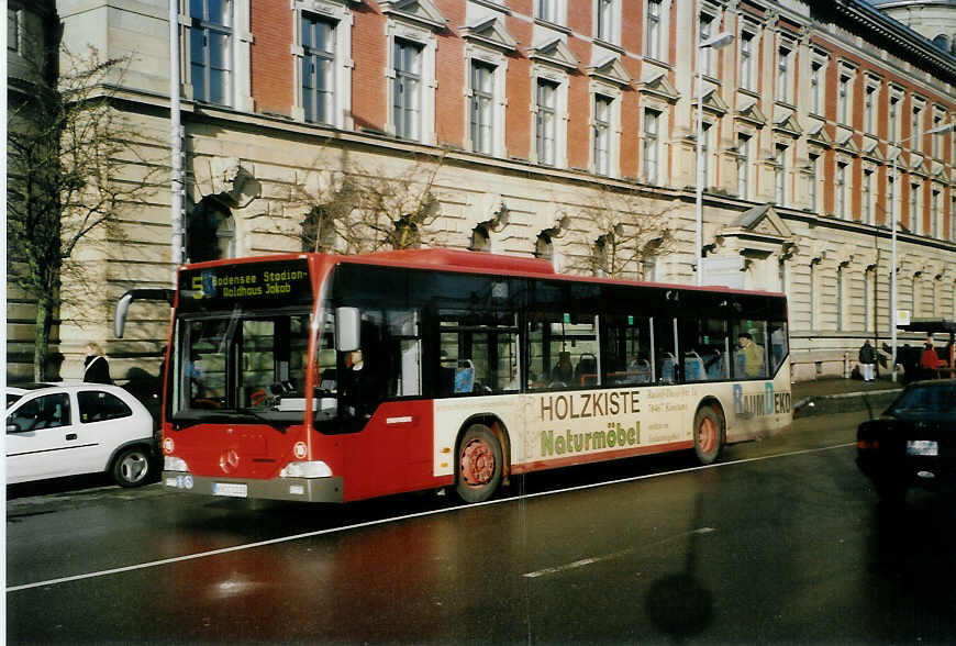 (091'407) - SWK Konstanz - Nr. 15/KN-C 1115 - Mercedes am 2. Januar 2007 beim Bahnhof Konstanz