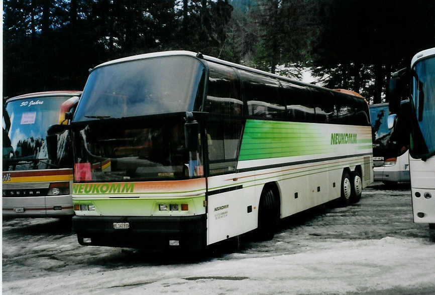 (091'515) - Neukomm, Horboden - BE 145'930 - Neoplan am 7. Januar 2007 in Adelboden, Unter dem Birg