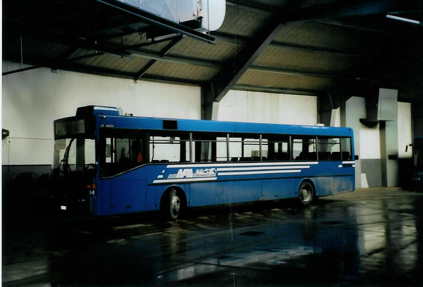 (091'535) - AFA Adelboden - Nr. 34/BE 263'015 - Mercedes (ex Nr. 17; ex Frhlich, Zrich Nr. 603; ex VBZ Zrich Nr. 682) am 7. Januar 2007 im Autobahnhof Adelboden