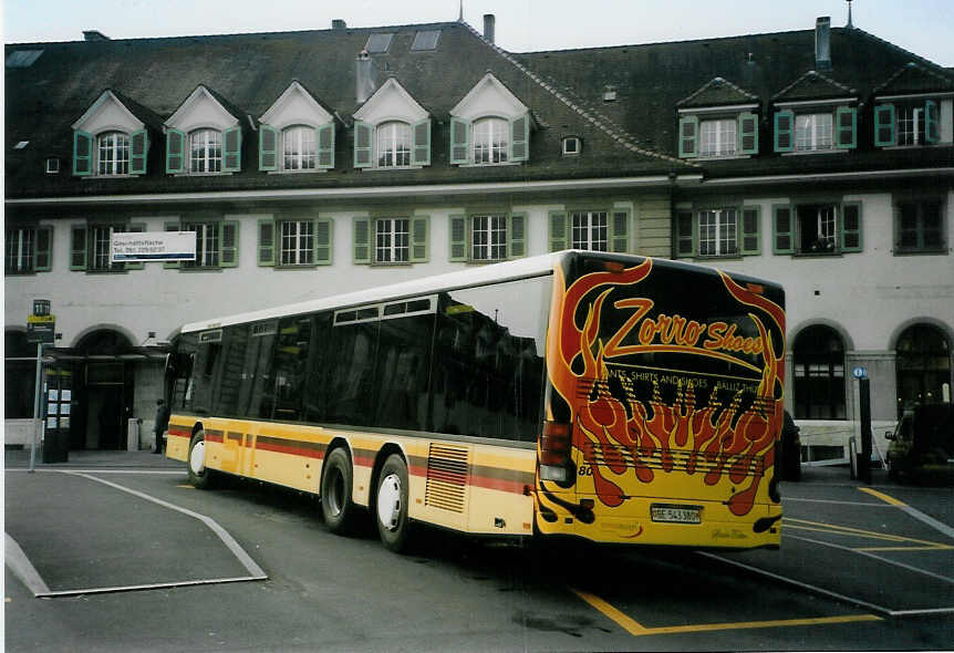 (091'719) - STI Thun - Nr. 80/BE 543'380 - Setra am 22. Januar 2007 beim Bahnhof Thun