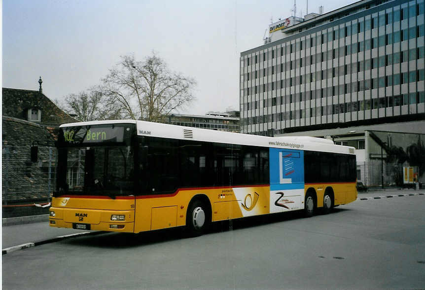 (091'729) - Steiner, Ortschwaben - Nr. 18/BE 509'929 - MAN am 22. Januar 2007 in Bern, Postautostation