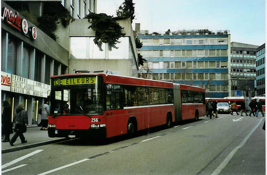 (091'937) - Bernmobil, Bern - Nr. 256/BE 572'256 - Volvo/Hess am 12. Februar 2007 in Bern, City West