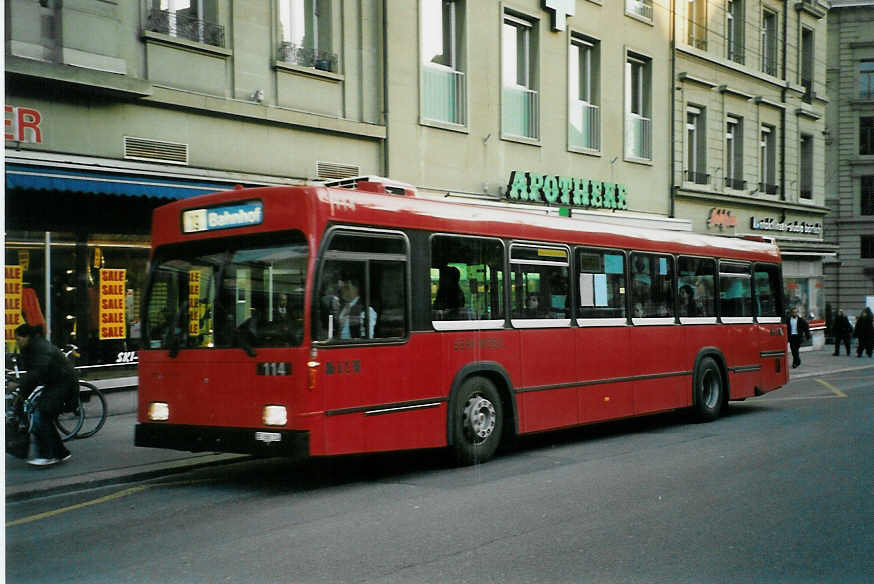 (092'224) - Bernmobil, Bern - Nr. 114/BE 366'114 - Volvo/R&J am 19. Februar 2007 in Bern, Hirschengraben