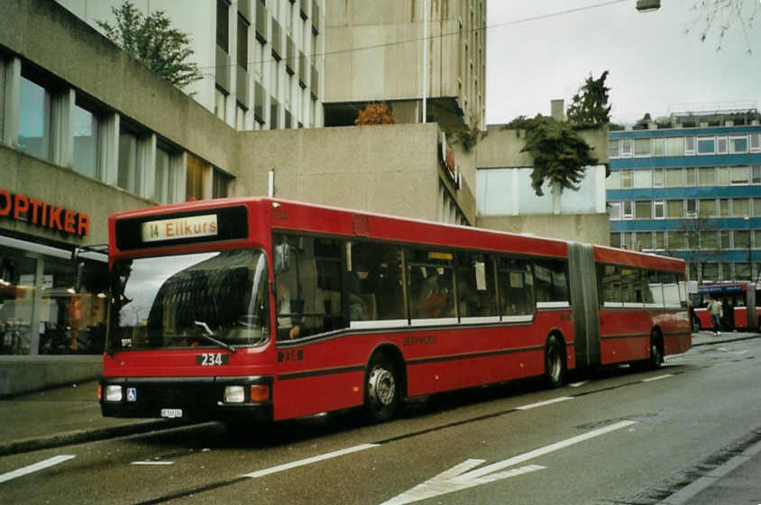 (092'323) - Bernmobil, Bern - Nr. 234/BE 513'234 - MAN am 26. Februar 2007 in Bern, City West