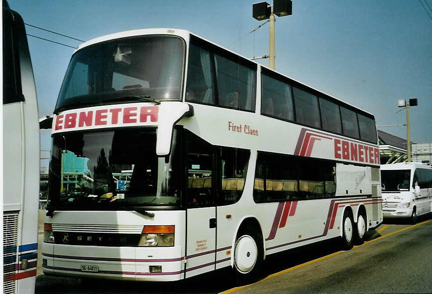 (092'813) - Ebneter, Goldach - SG 64'811 - Setra am 17. Mrz 2007 in Genve, Aroport