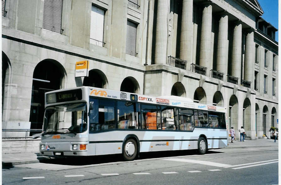 (094'023) - AAR bus+bahn, Aarau - Nr. 155/AG 17'355 - MAN am 14. April 2007 beim Bahnhof Aarau