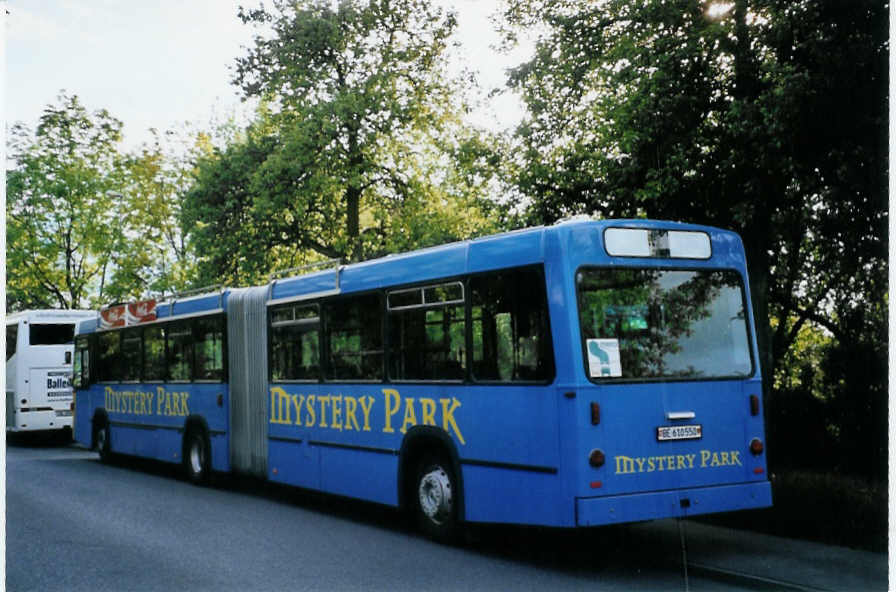 (094'309) - PostAuto Bern - BE 610'550 - Volvo/R&J (ex VB Biel Nr. 132) am 3. Mai 2007 in Thun, Schadausaal