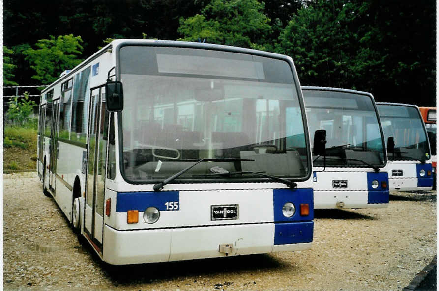 (094'526) - TL Lausanne - Nr. 155 - Van Hool (ex Nr. 387) am 17. Mai 2007 in Safnern, BTR