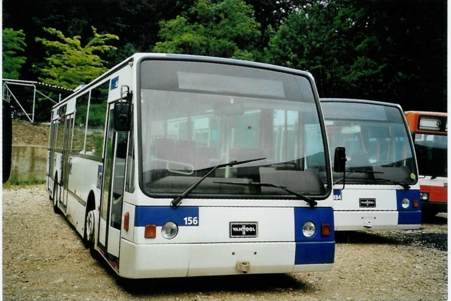 (094'527) - TL Lausanne - Nr. 156 - Van Hool am 17. Mai 2007 in Safnern, BTR