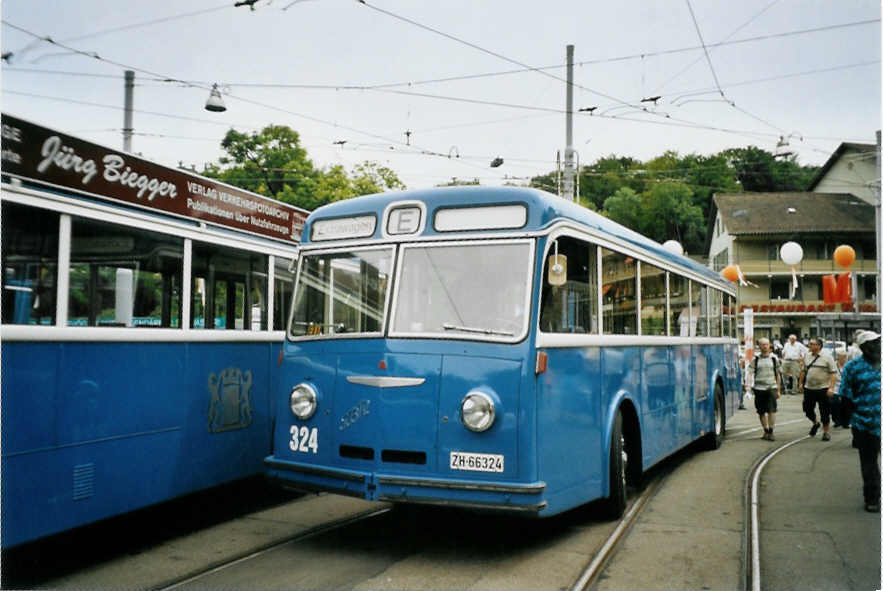 (094'633) - VBZ Zrich - Nr. 324/ZH 66'324 - FBW/Tscher am 26. Mai 2007 in Zrich, Burgwies