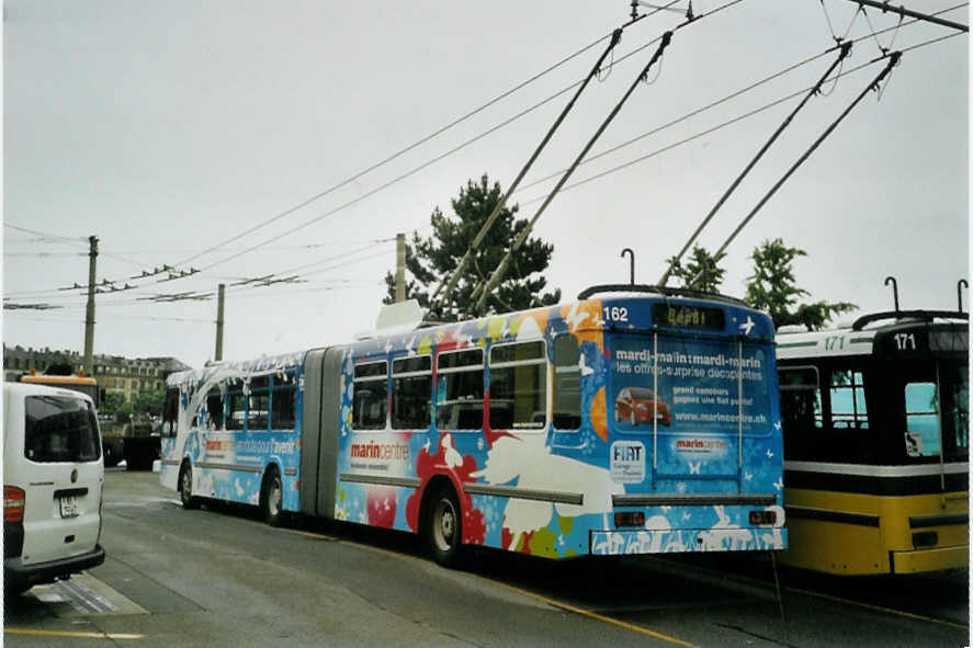 (094'802) - TN Neuchtel - Nr. 162 - FBW/Hess Gelenktrolleybus am 27. Mai 2007 in Neuchtel, Dpt