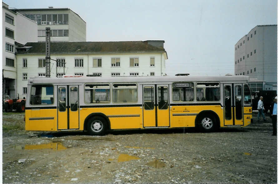 (095'106) - Ruklic, Schaffhausen - Nr. 40/SH 90'010 - Saurer/Hess (ex VBSH Schaffhausen Nr. 40; ex VBSH Schaffhausen Nr. 19) am 2. Juni 2007 in Thayngen, Saurertreffen