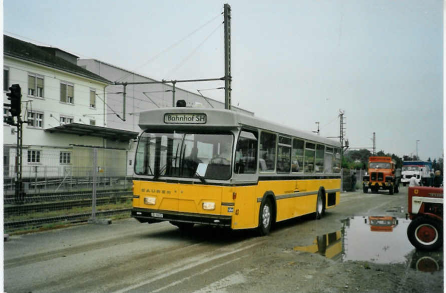 (095'119) - Ruklic, Schaffhausen - Nr. 40/SH 90'010 - Saurer/Hess (ex VBSH Schaffhausen Nr. 40; ex VBSH Schaffhausen Nr. 19) am 2. Juni 2007 in Thayngen, Saurertreffen