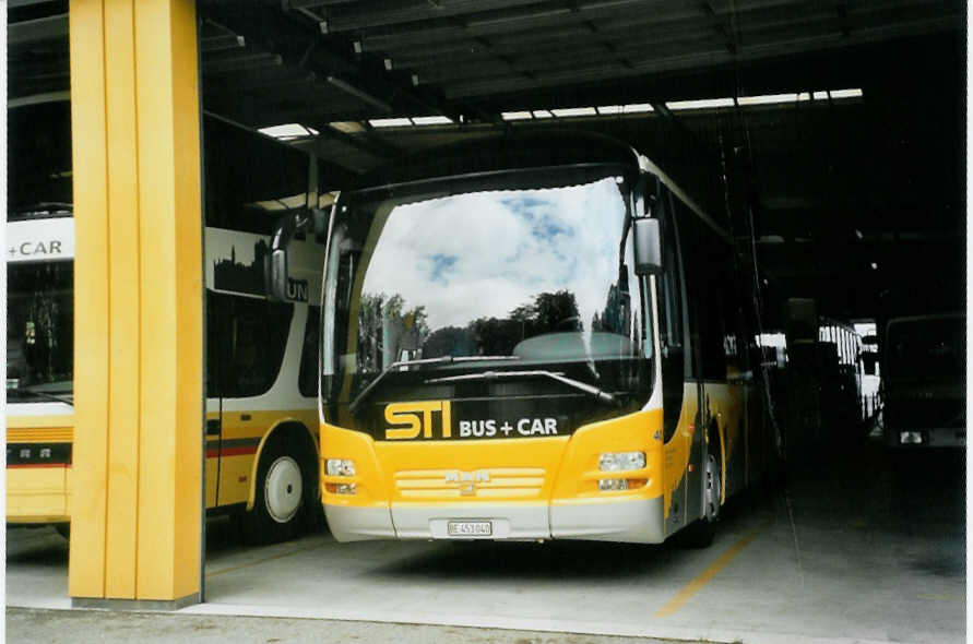 (095'512) - STI Thun - Nr. 40/BE 453'040 - MAN am 21. Juni 2007 in Thun, Garage