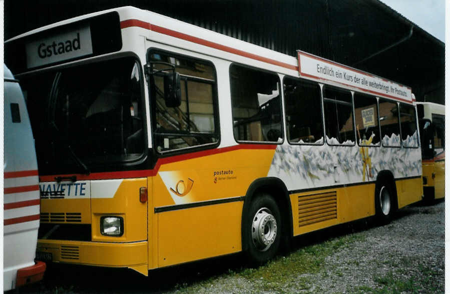 (095'521) - Kbli, Gstaad - BE 330'862 - Volvo/Lauber (ex SBC Chur Nr. 17; ex Roth, Chur Nr. 10) am 23. Juni 2007 in Gstaad, Garage (Teilaufnahme)