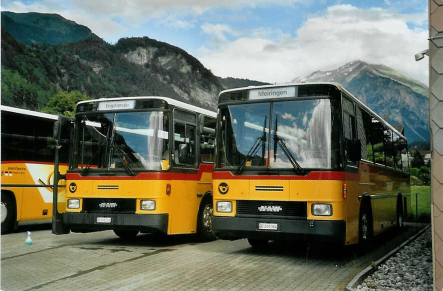 (095'736) - AVG Meiringen - Nr. 64/BE 401'364 - NAW/Hess (ex P 24'449) am 23. Juni 2007 in Meiringen, Garage