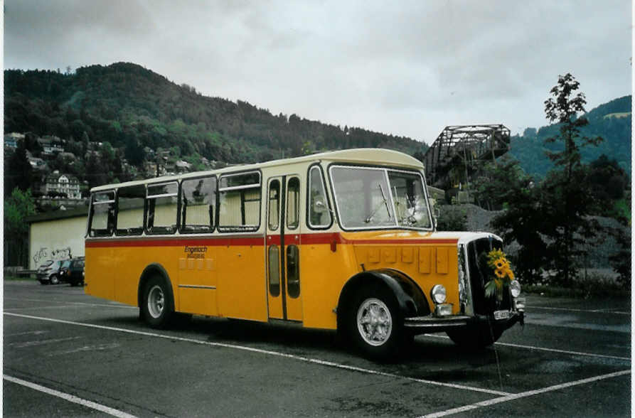 (095'826) - Engeloch, Riggisberg - Nr. 9/BE 40'370 - Saurer/R&J (ex Nr. 2) am 2. Juli 2007 in Thun, Seestrasse