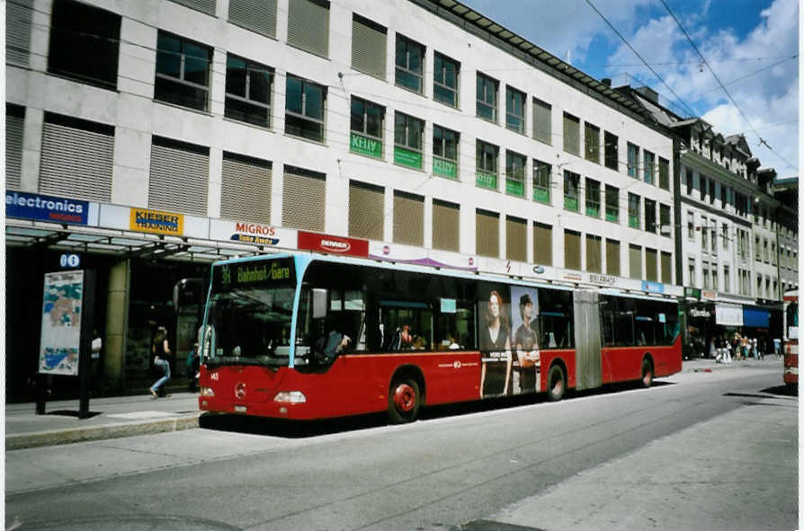 (095'913) - VB Biel - Nr. 143/BE 572'143 - Mercedes am 7. Juli 2007 in Biel, Guisanplatz