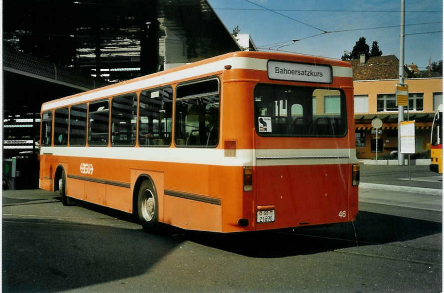 (096'319) - BSU Solothurn - Nr. 46/SO 21'690 - Mercedes/Hess am 17. Juli 2007 beim Bahnhof Worb Dorf