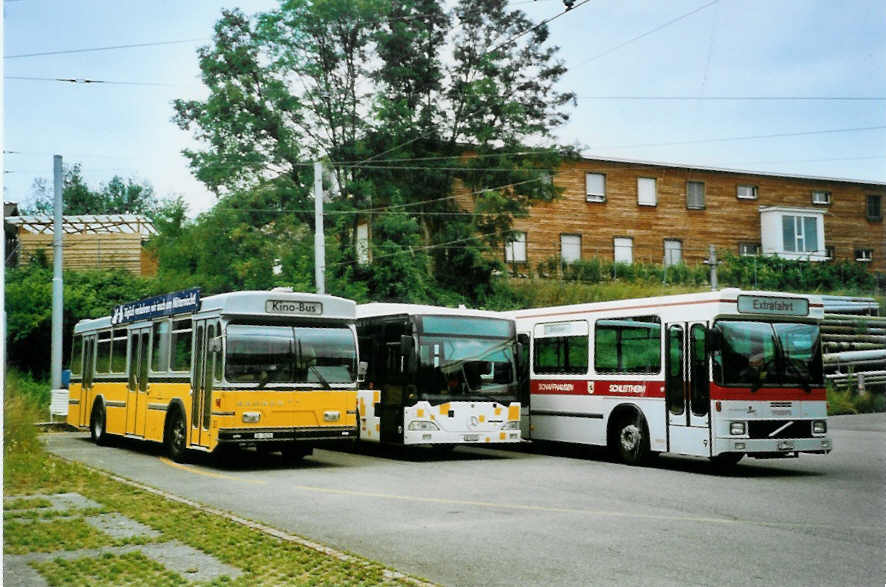 (096'515) - VBSH Schaffhausen - Nr. 20/SH 38'020 - Saurer/Hess am 21. Juli 2007 in Schaffhausen, Busdepot