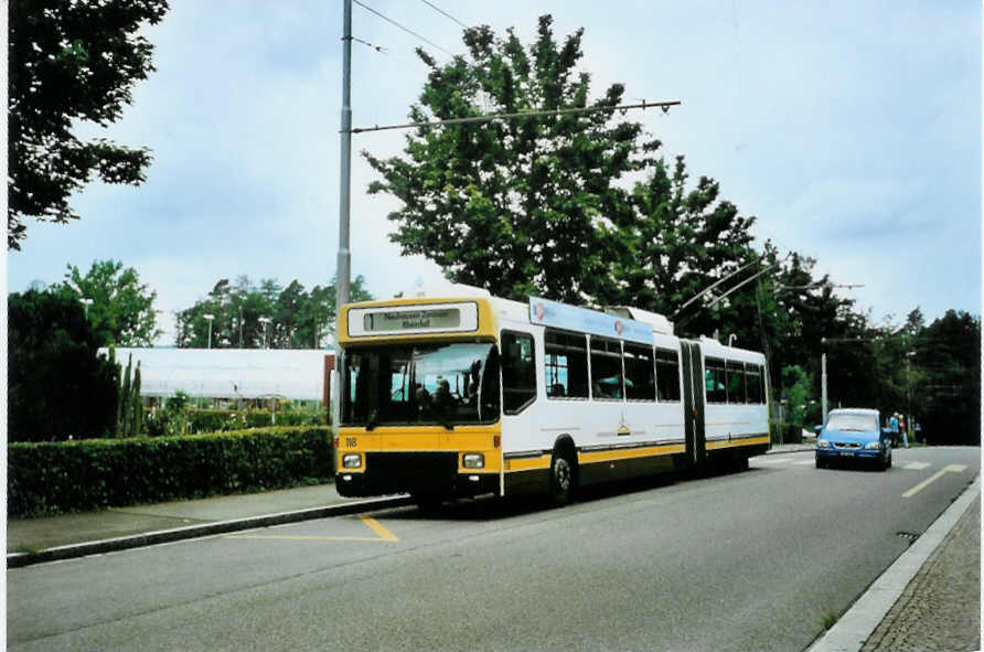 (096'519) - VBSH Schaffhausen - Nr. 118 - NAW/Hess Gelenktrolleybus am 21. Juli 2007 in Schaffhausen, Waldfriedhof