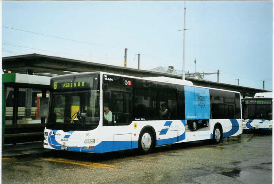 (096'528) - BOGG Wangen b.O. - Nr. 96/SO 158'244 - MAN am 21. Juli 2007 beim Bahnhof Olten