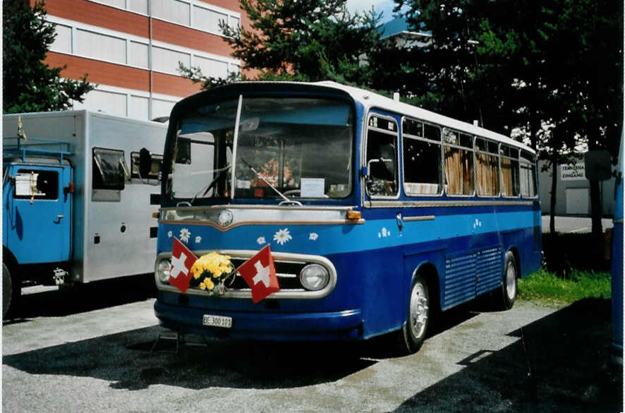 (097'317) - Aus der Schweiz: Mller, Lenk - BE 300'101 - Mercedes am 18. August 2007 in Schaan, Wohnbustreffen