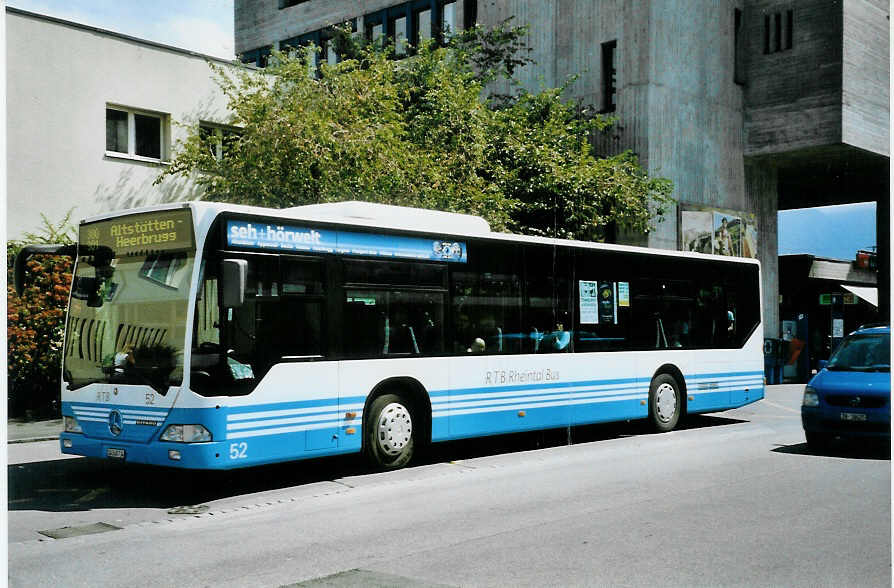 (097'506) - RTB Altsttten - Nr. 52/SG 248'734 - Mercedes am 18. August 2007 beim Bahnhof Buchs