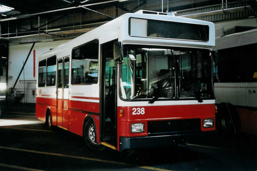 (098'612) - WV Winterthur - Nr. 238 - MAN/Hess am 15. September 2007 in Winterthur, Depot Grzefeld