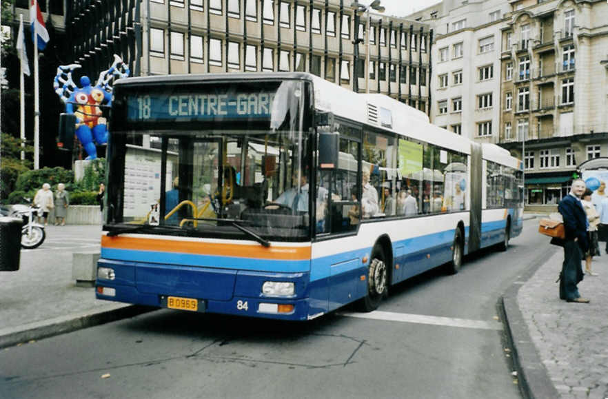 (098'836) - AVL Luxembourg - Nr. 84/B 0969 - MAN am 24. September 2007 in Luxembourg, Place Hamilius